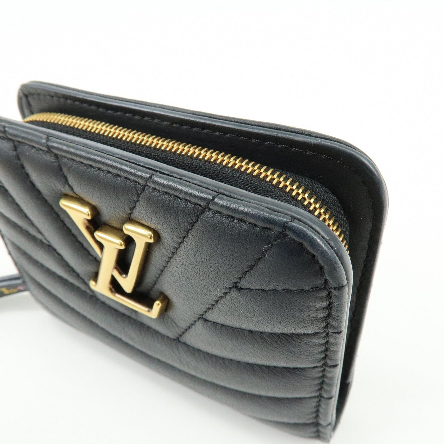 Louis Vuitton New Wave Leather Zippy Compact Wallet Noir M63789【Pre-order】