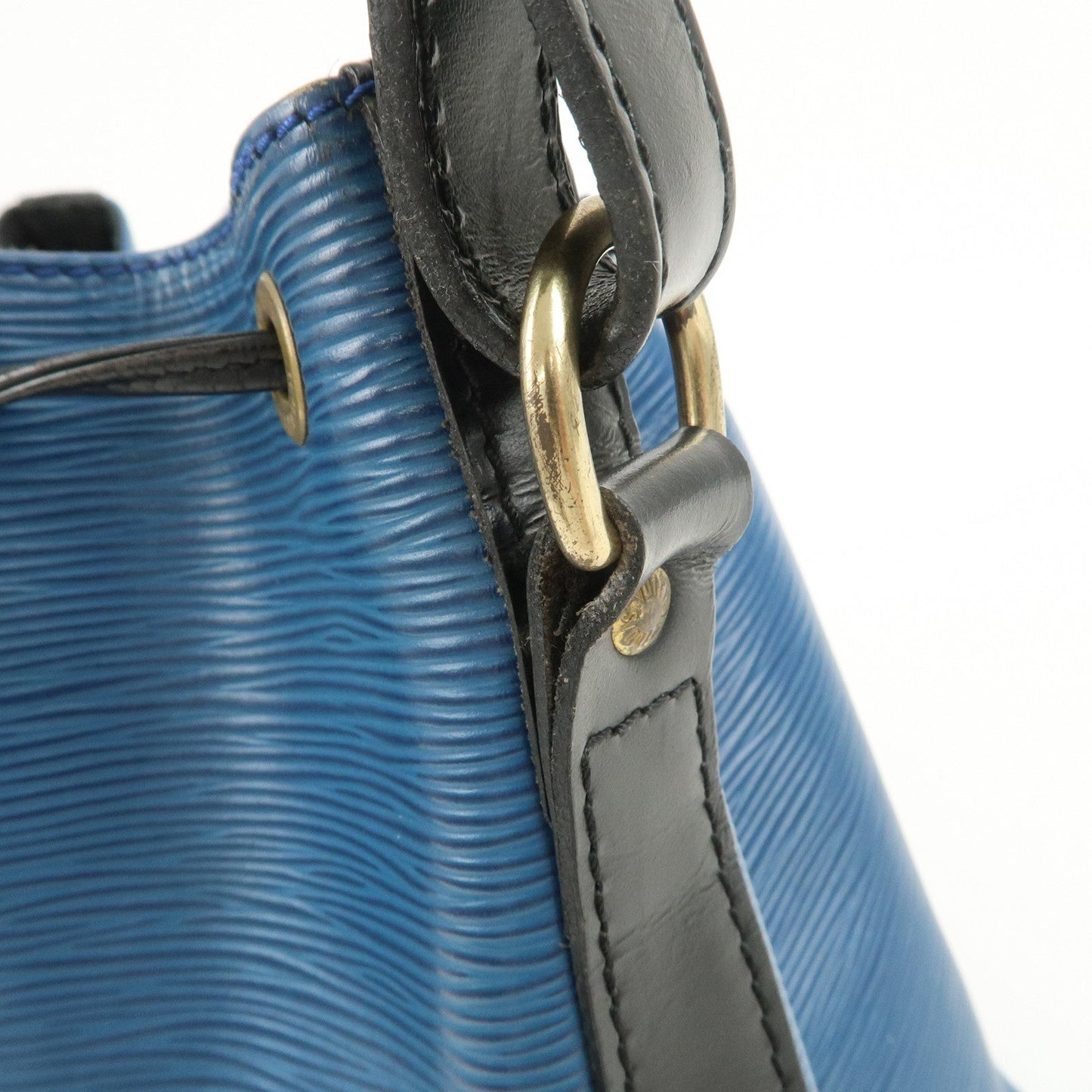 Louis Vuitton Epi Petit Noe Bi-color Shoulder Bag Noir Blue M44152【Pre-order】