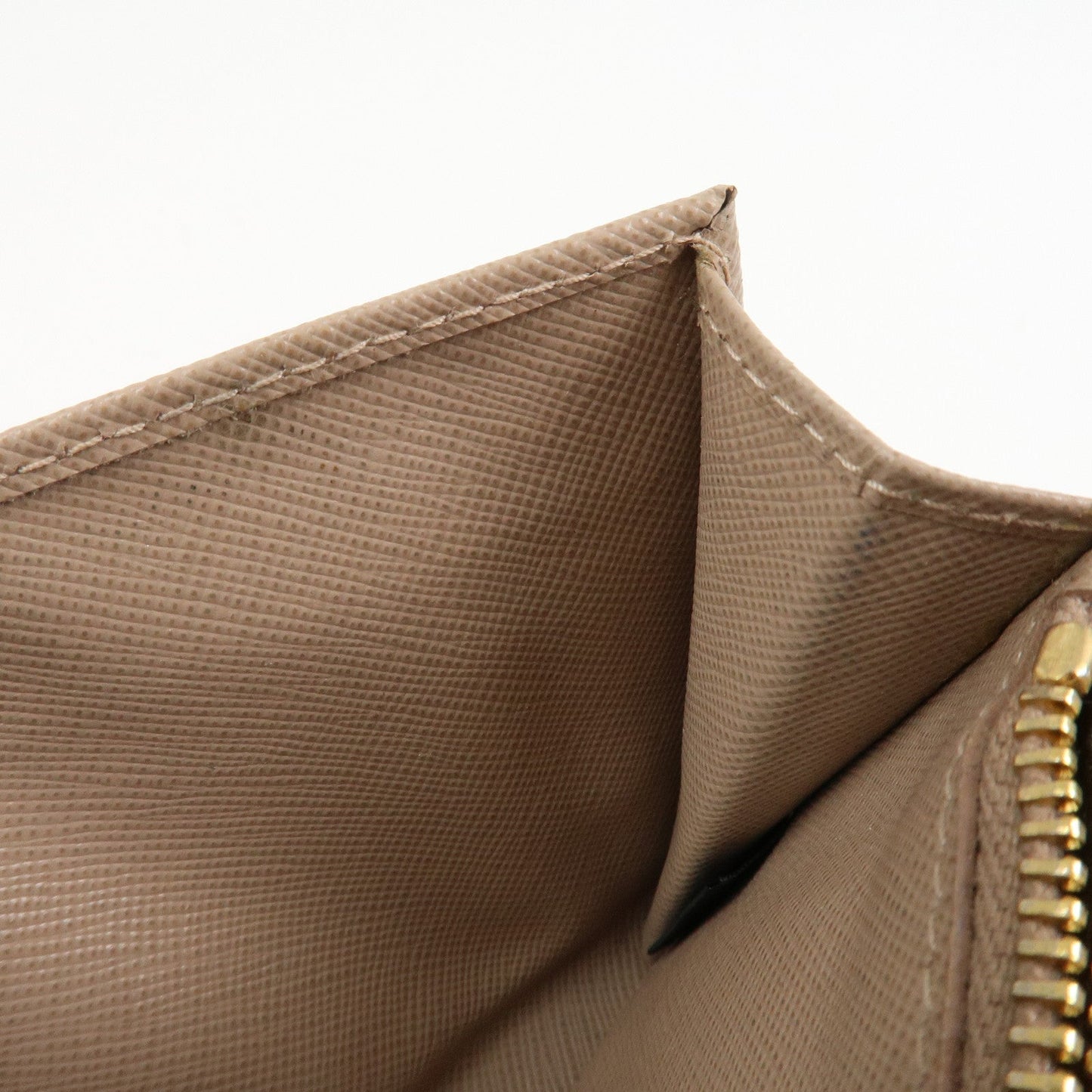 Prada Triangle Logo Saffiano Leather Long Wallet Beige 1MH132【Pre-order】