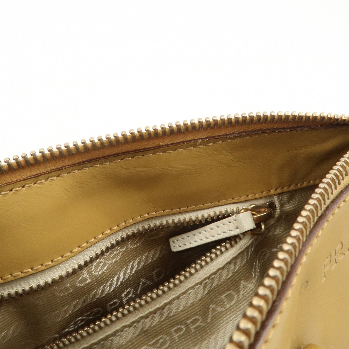 Prada Leather Shoulder Bag Hand Bag Light Brown【Pre-order】