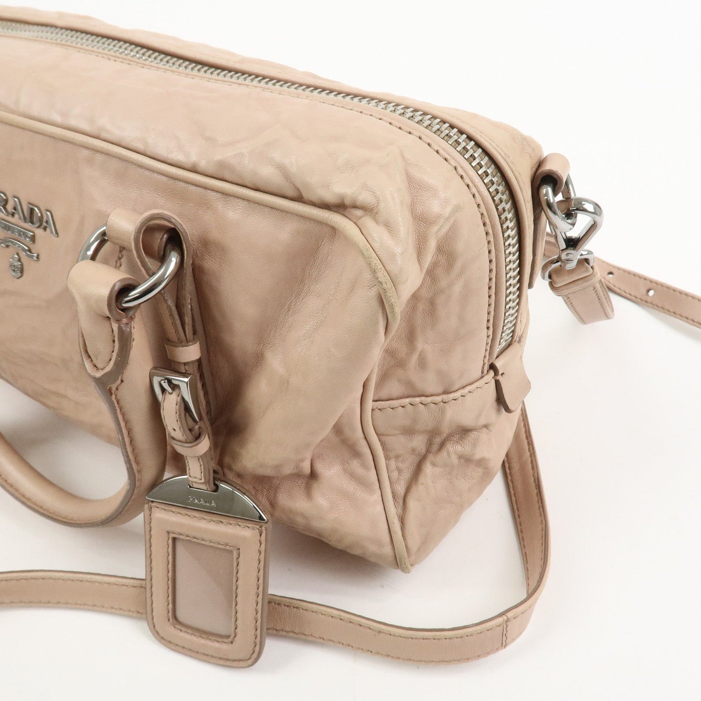 Prada Nappa Leather 2Way Bag Hand Bag Shoulder Bag Light Pink【Pre-order】