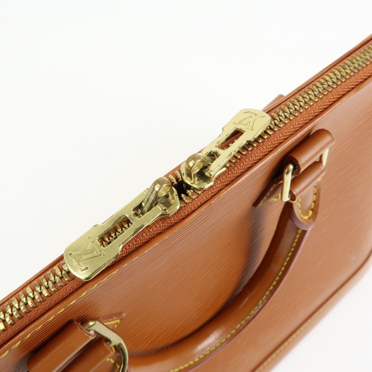 Louis Vuitton Epi Alma PM Lether Hand Bag Zipang Gold M52148【Pre-order】