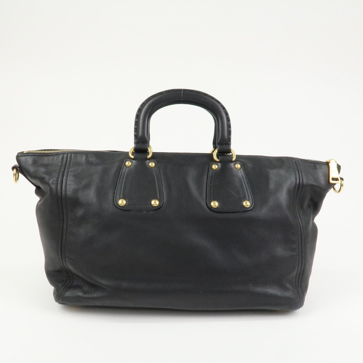 Prada Triangle Logo Leather 2 Way Bag Hand Bag Shoulder Bag BL0685【Pre-order】