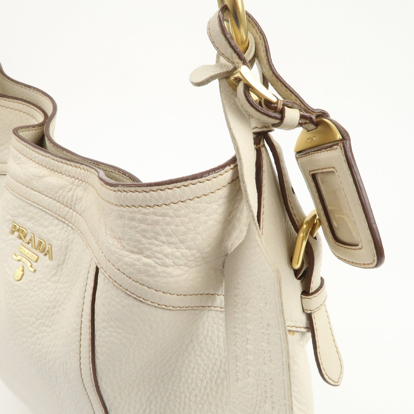 Prada Logo Shoulder Bag Hand Bag Ivory【Pre-order】