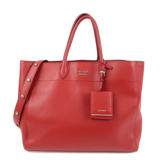 Prada Logo Leather 2Way Bag Tote Bag Hand Bag Shoulder Bag 1BG041【Pre-order】