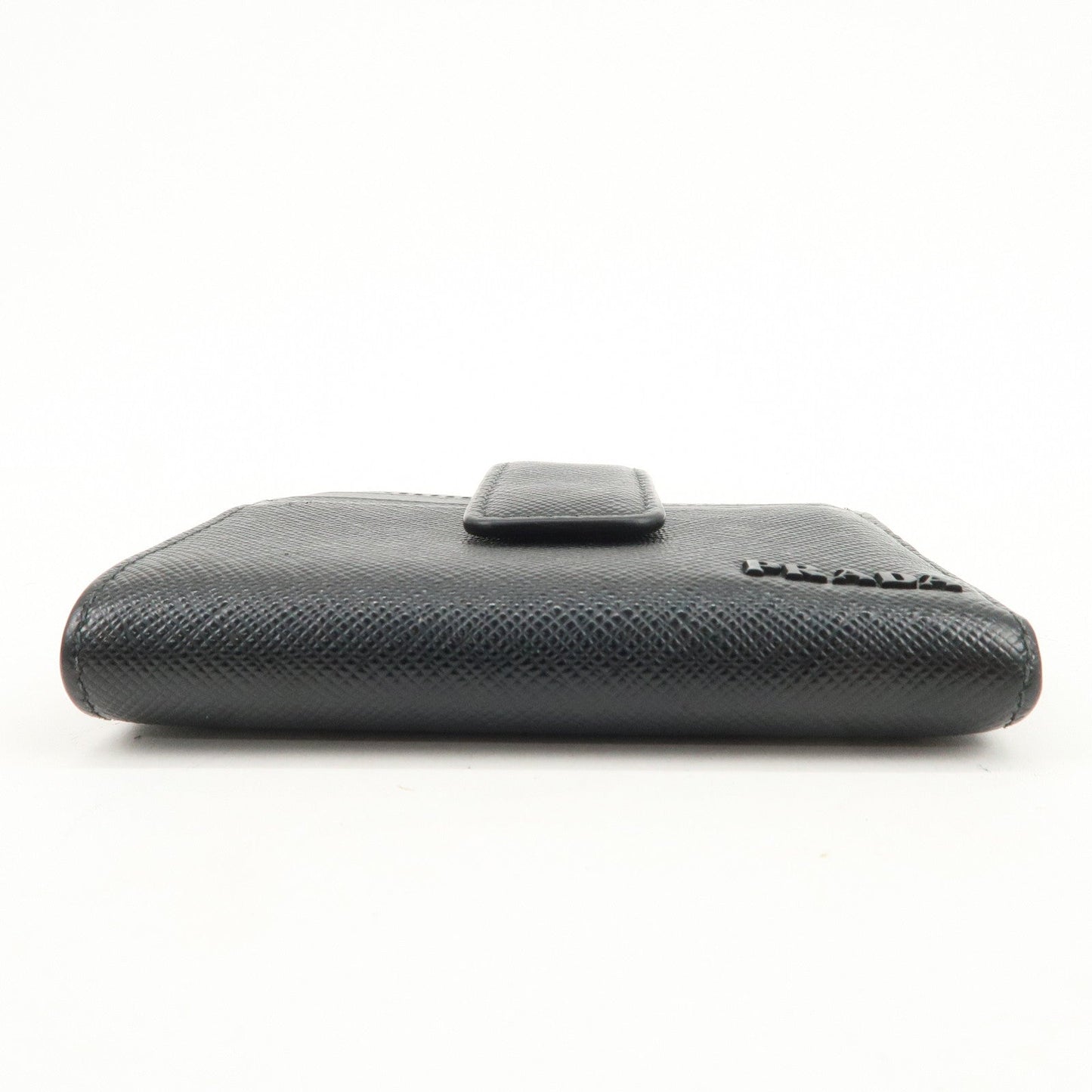 Prada Logo Saffiano Leather Compact Wallet Black 2MC066【Pre-order】