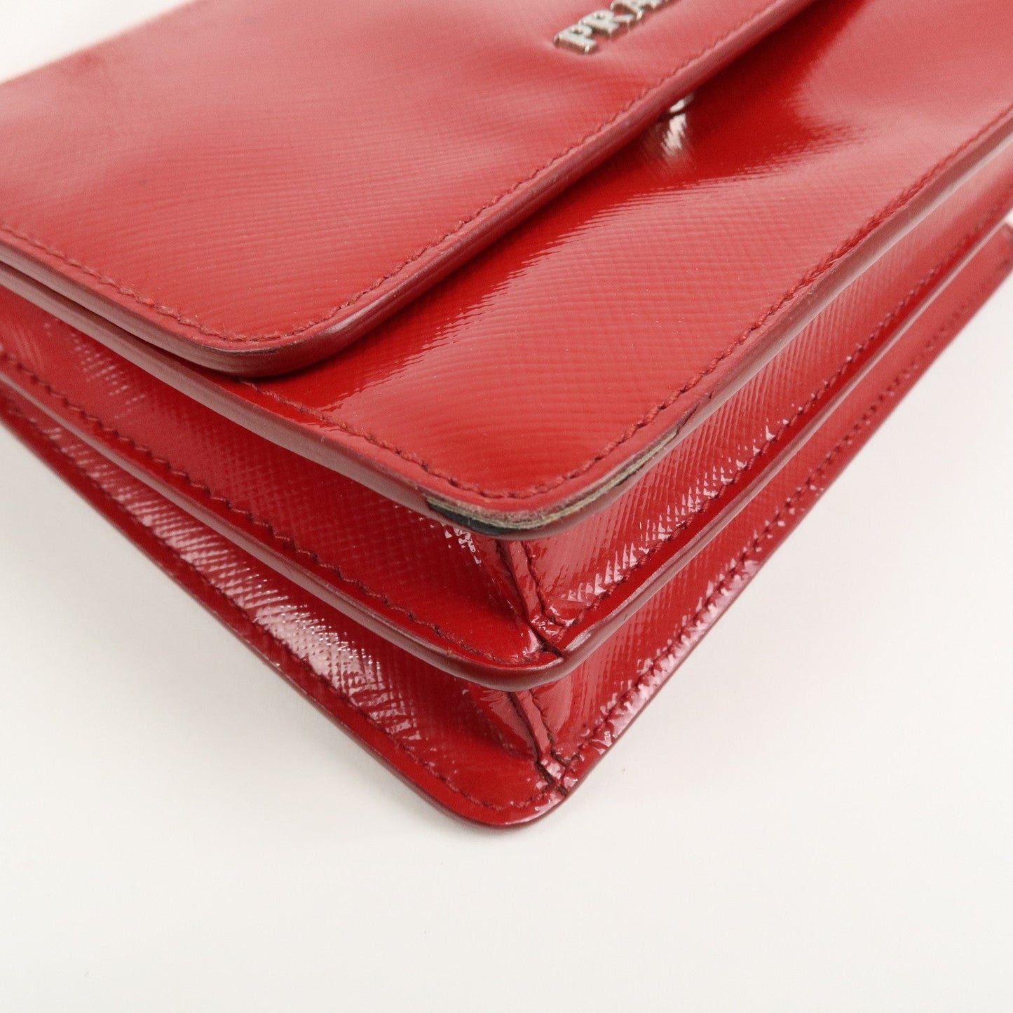 Prada Saffiano Leather 2Way Mini Shoulder Bag Clutch Bag Red BT1031【Pre-order】