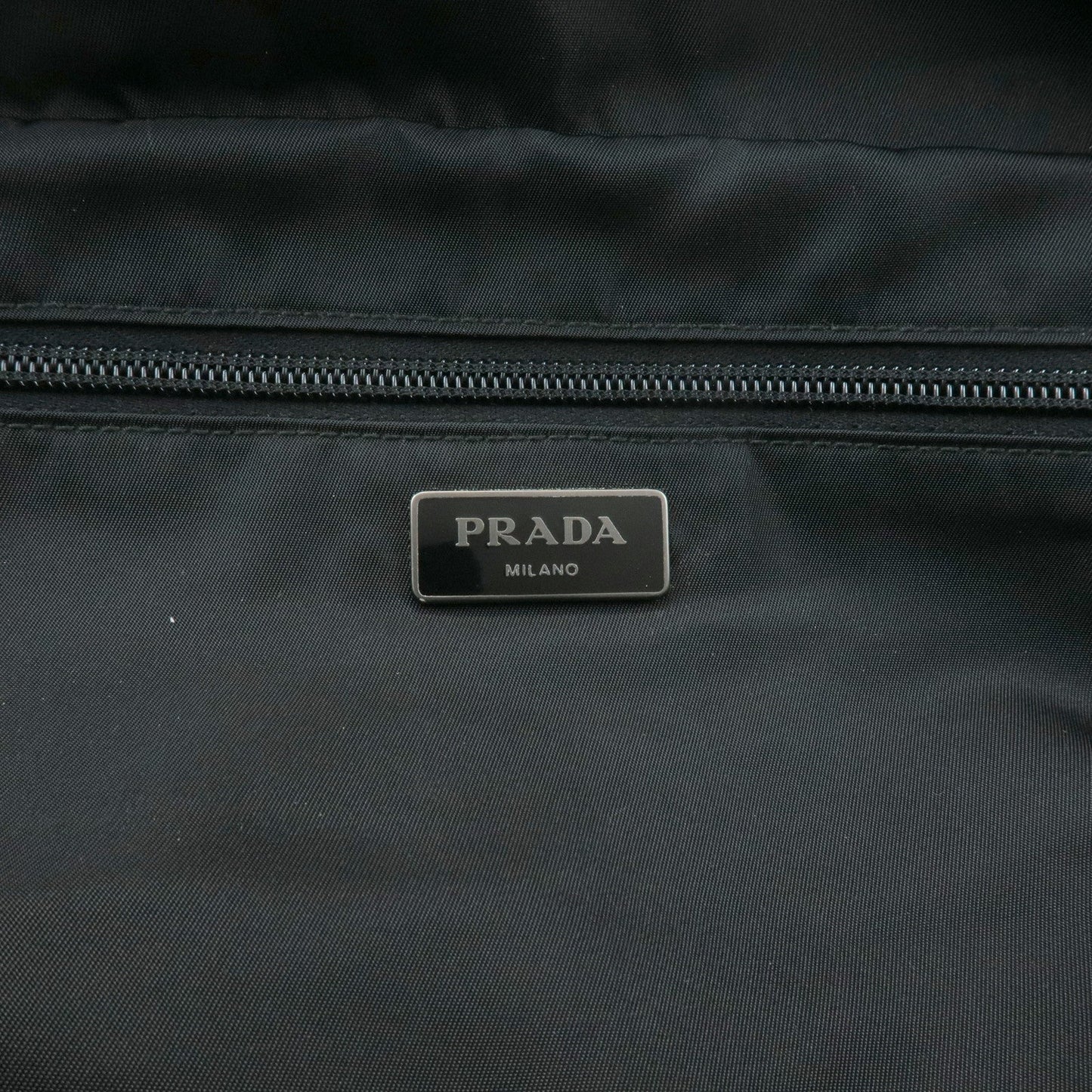 Prada Triangle Logo Nylon Camouflage Shoulder Bag Black Gray Navy Used【Pre-order】