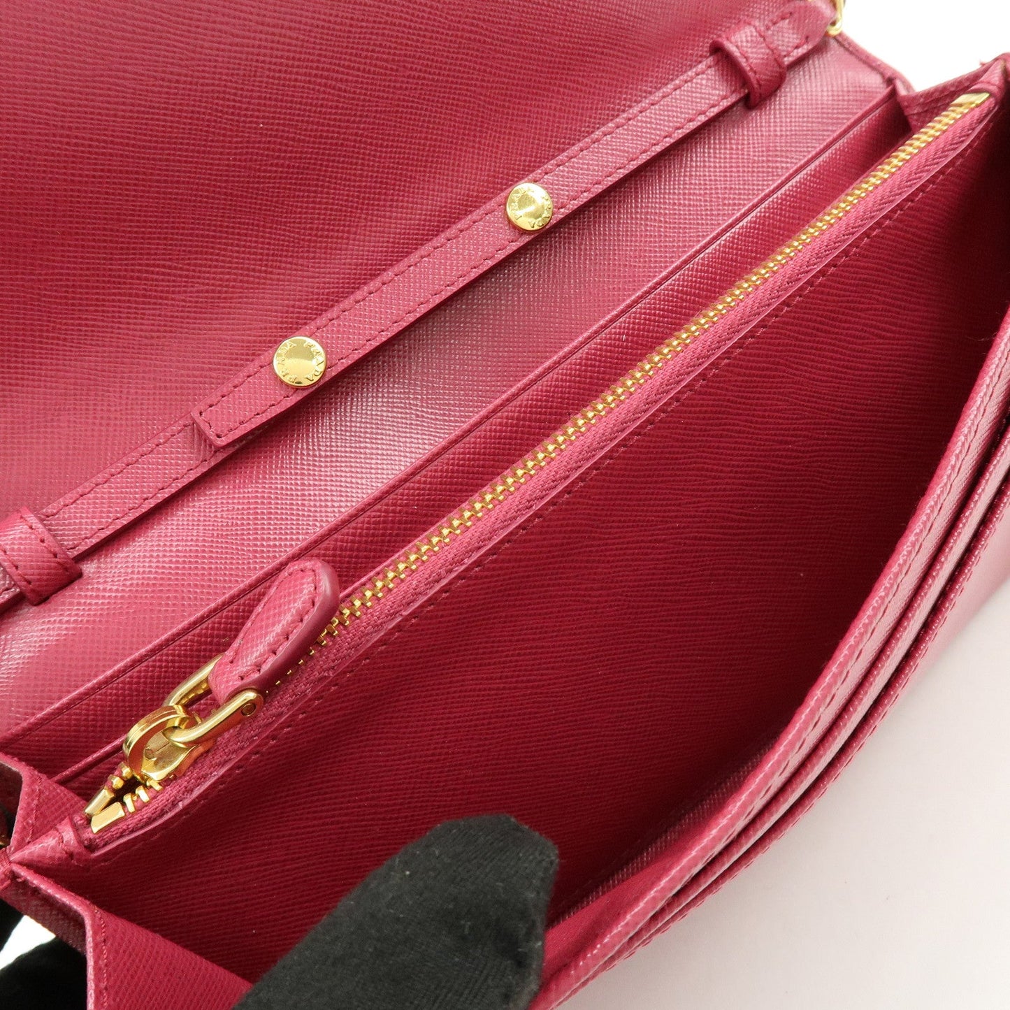 Prada Saffiano Leather Chain Wallet WOC Pink 1M1290【Pre-order】