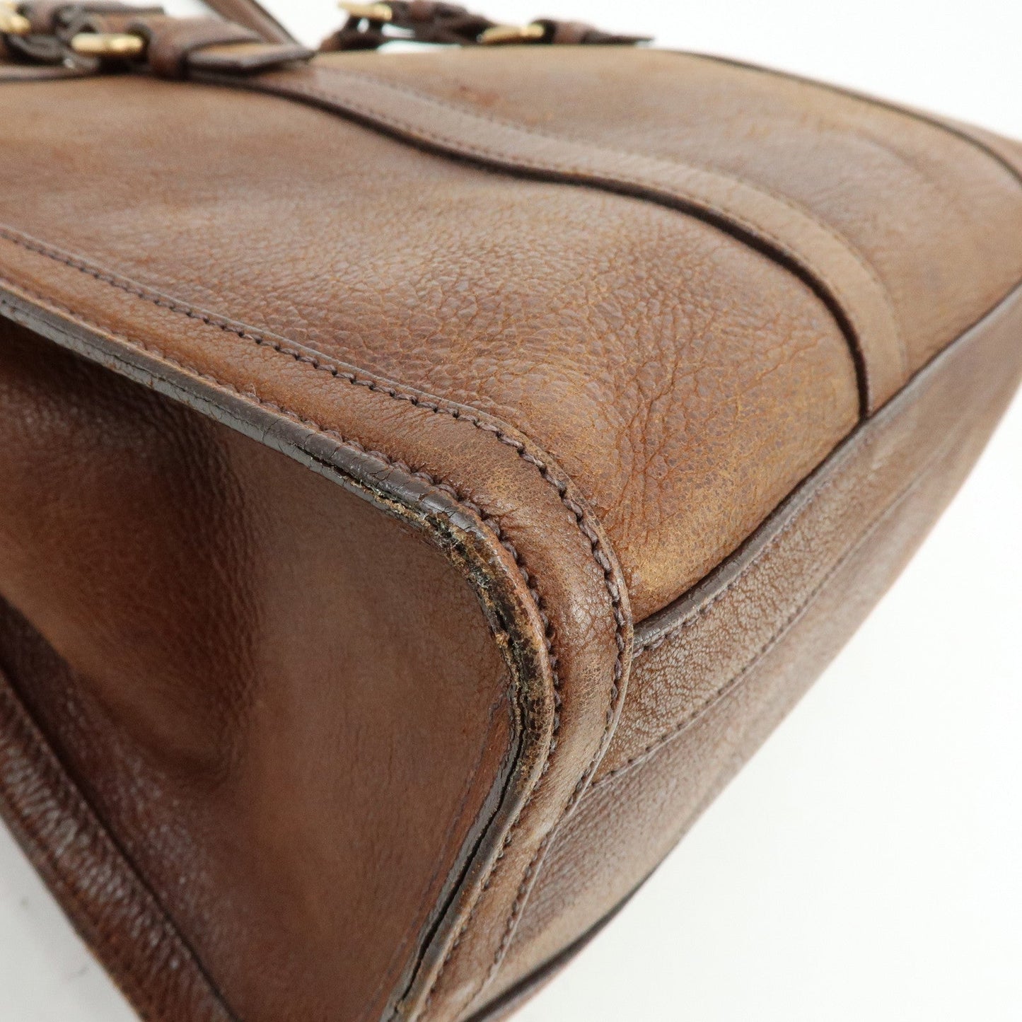 Prada Leather Shoulder Bag Hand Bag Brown BR3130【Pre-order】