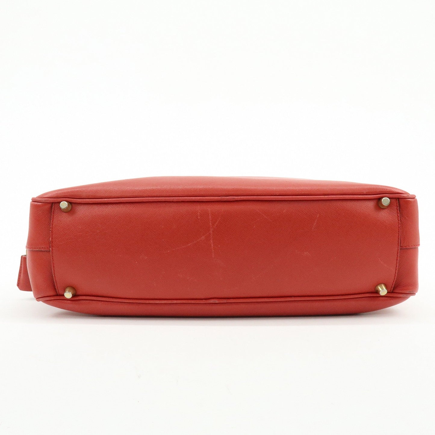 Prada Triangle Logo Saffiano Leather Shoulder Bag Hand Bag Red【Pre-order】