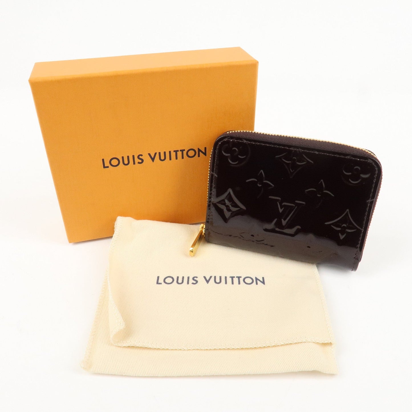 Louis Vuitton Monogram Vernis Zippy Coin Purse Amarante M93607【Pre-order】