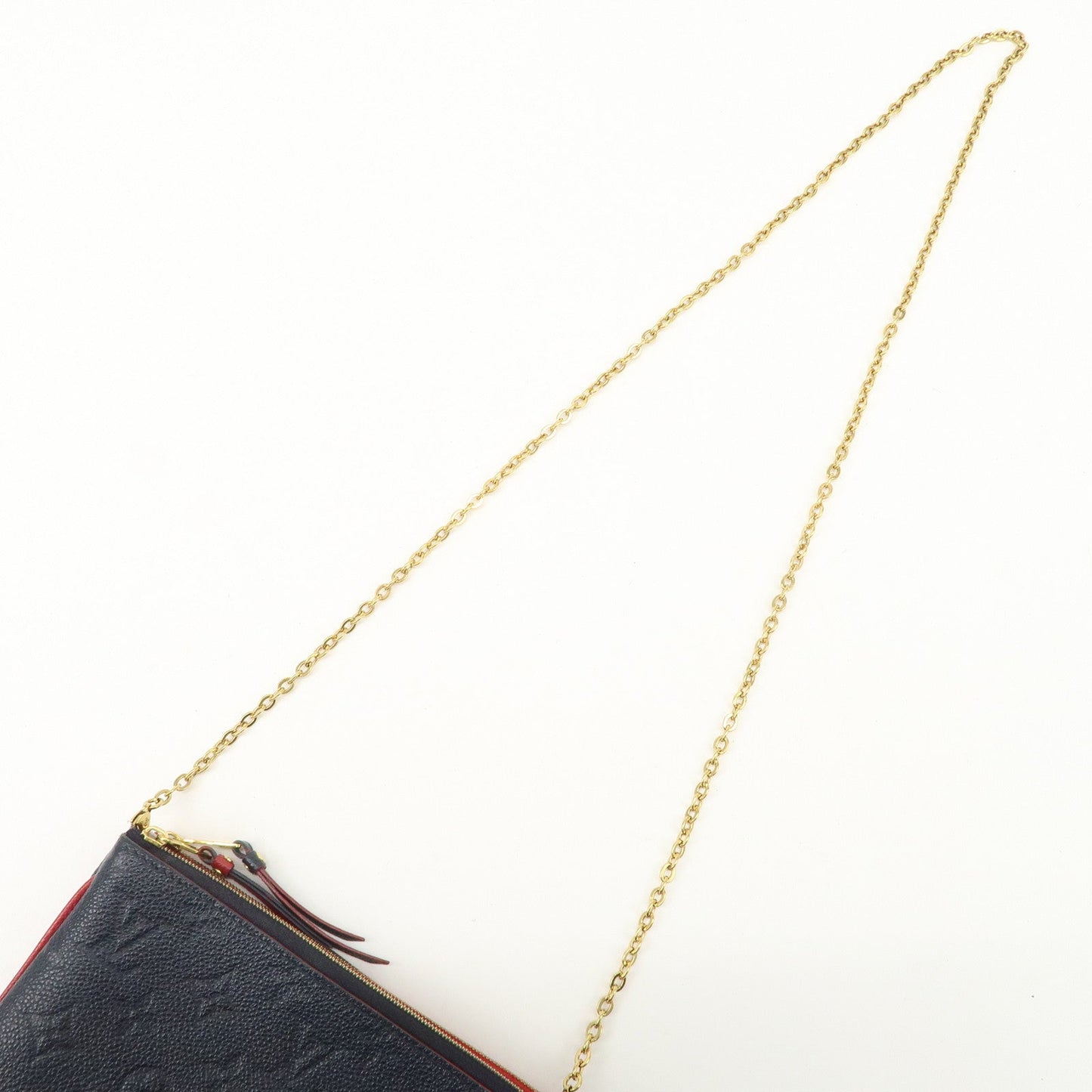 Louis Vuitton Monogram Empreinte Pochette Double Zip M63916 Used【Pre-order】