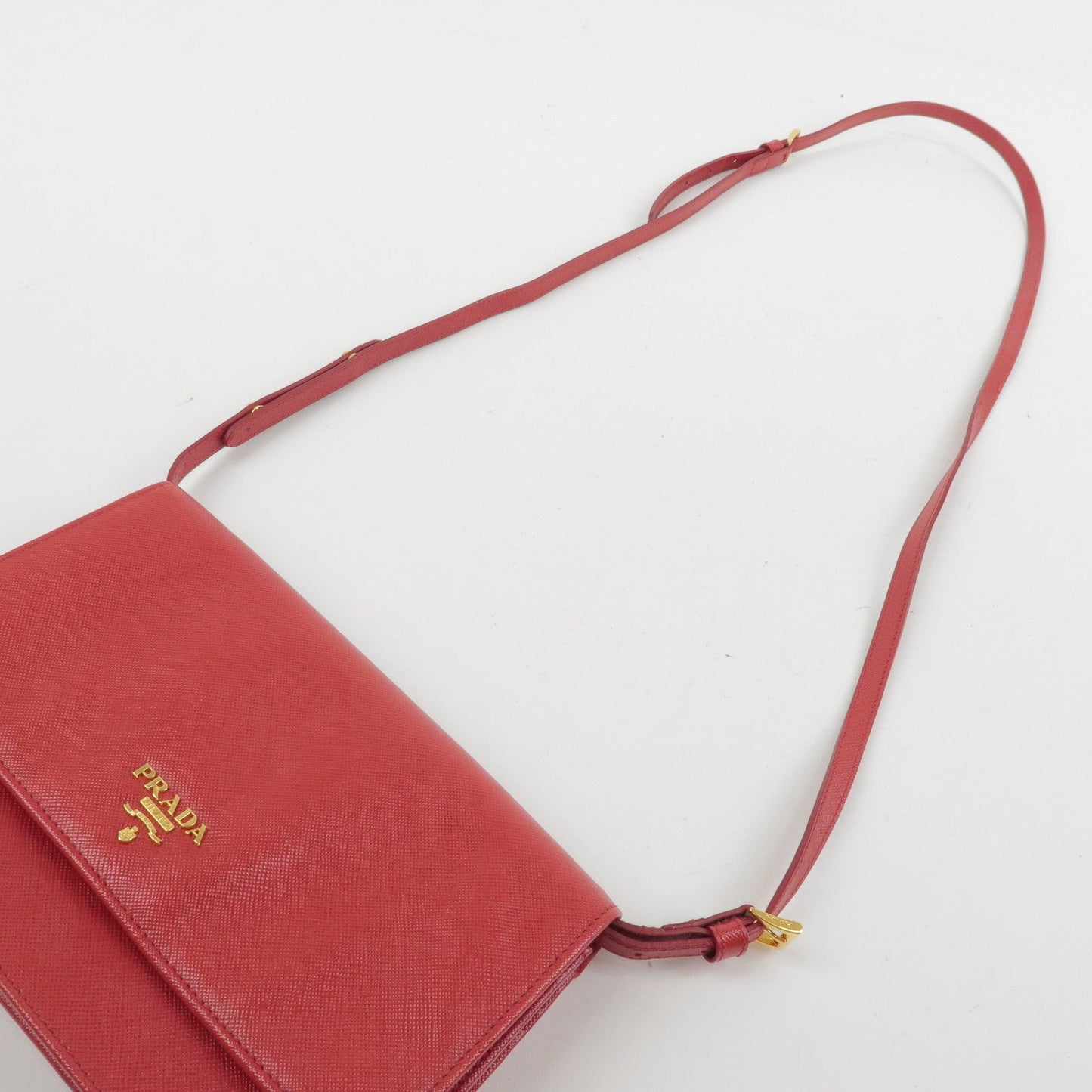 Prada Saffiano Leather Shoulder Bag Crossbody Bag Red 1M1361【Pre-order】
