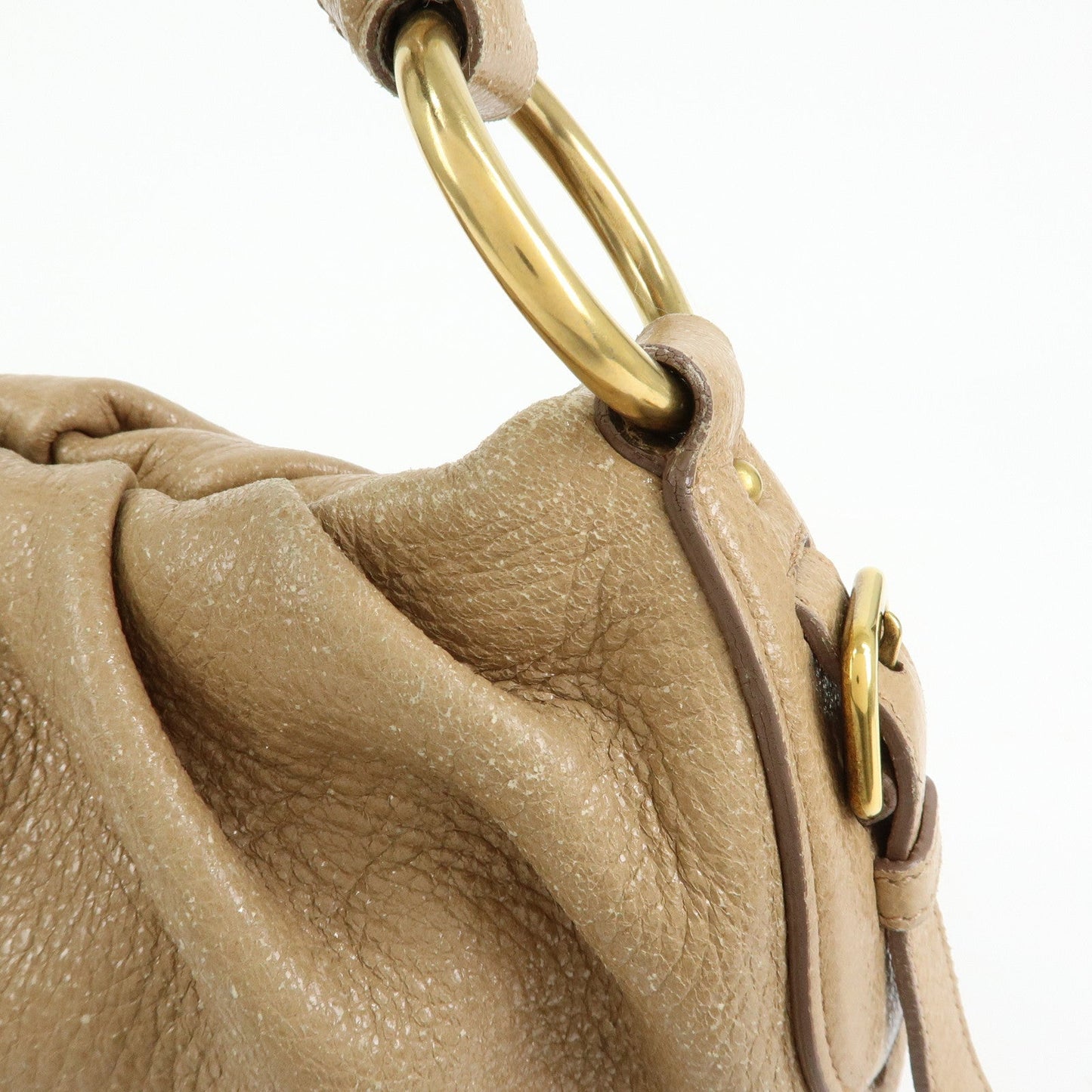 Prada Logo Leather Chain One Shoulder Bag Light Brown BR4243【Pre-order】