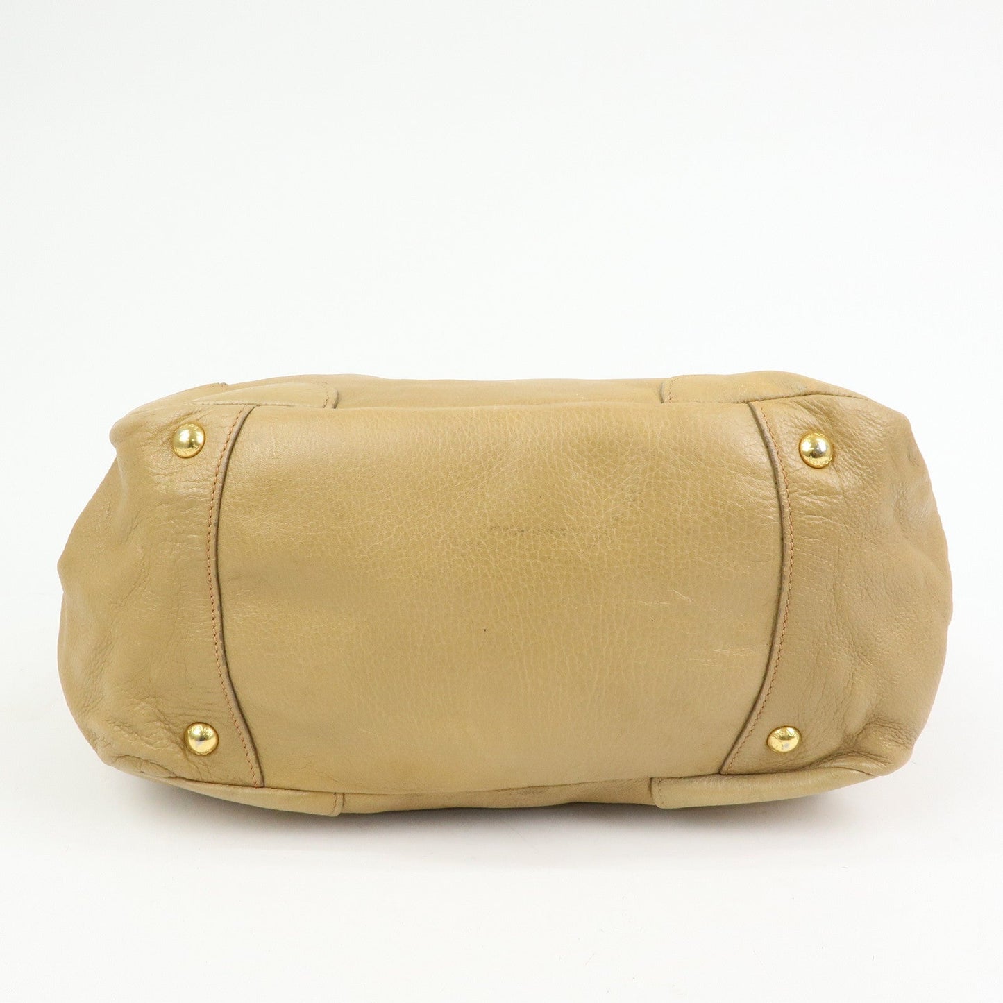 Prada Calf Leather 2Way Bag Hand Bag Shoulder Bag Beige【Pre-order】