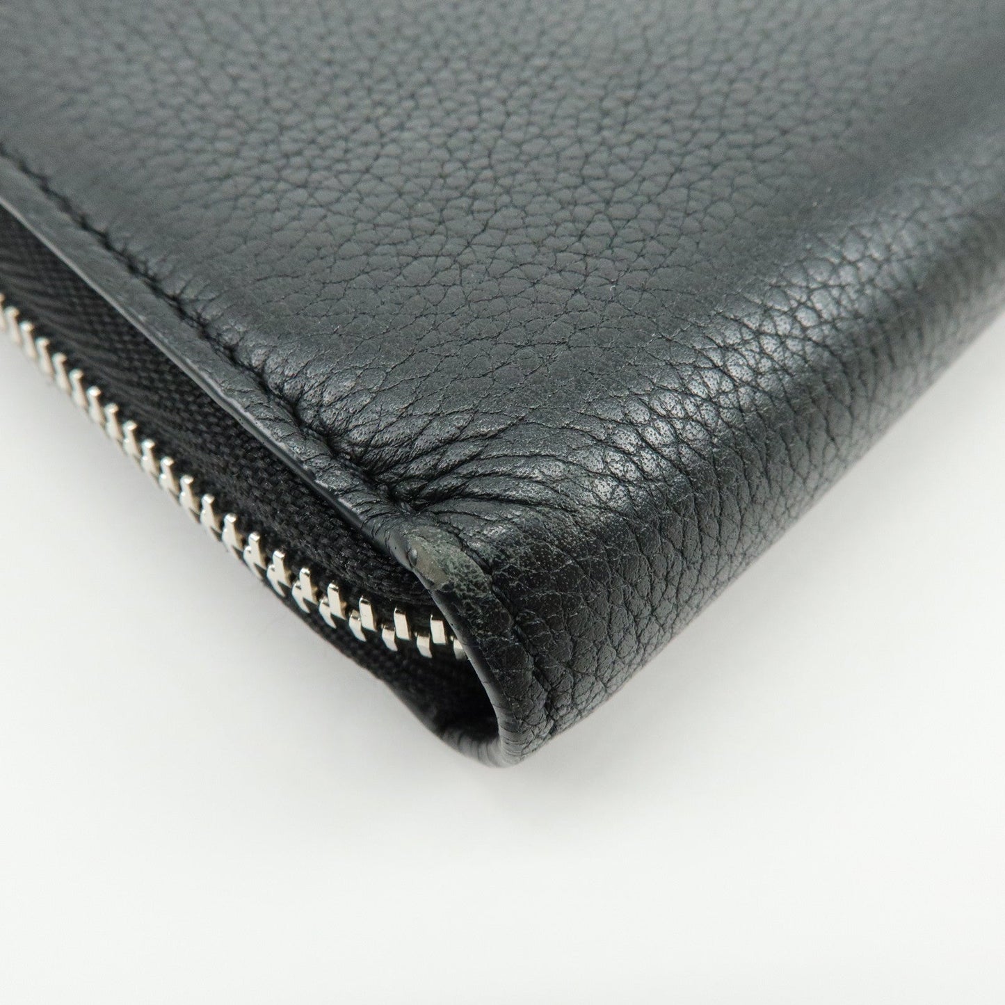 Louis Vuitton Leather Lockme Round Zippy Long Wallet Noir M62622【Pre-order】