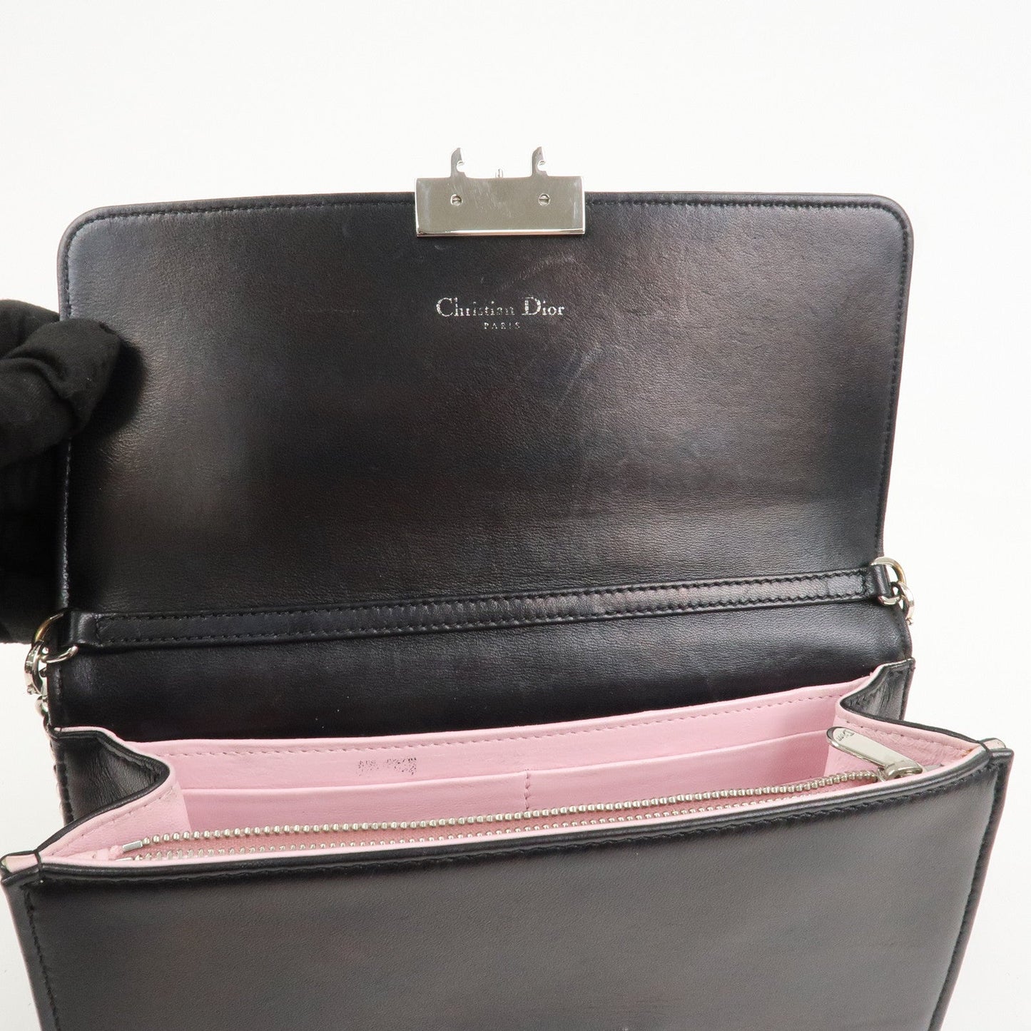 Christian Dior Leather Chain Shoulder Bag Heart Embroidery【Pre-order】