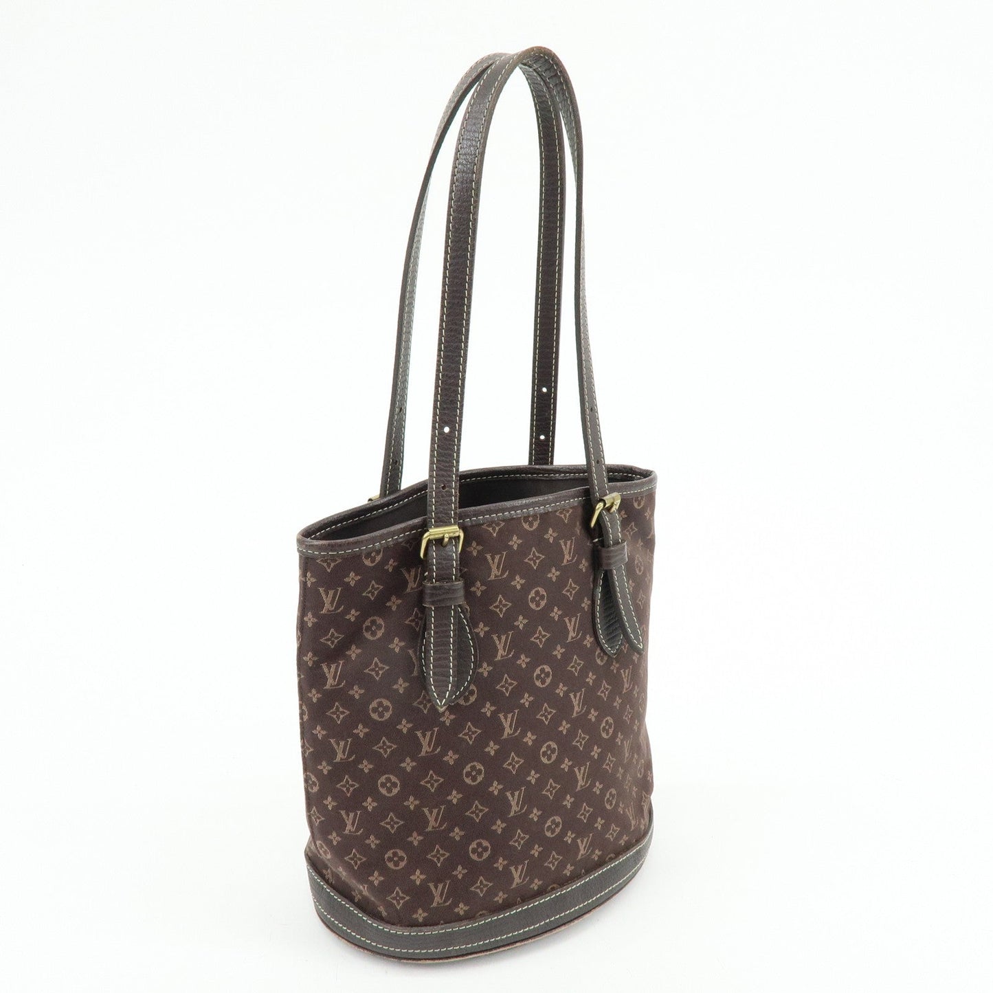Louis Vuitton Monogram Mini Lin Bucket PM Tote Bag Ebene M95226【Pre-order】