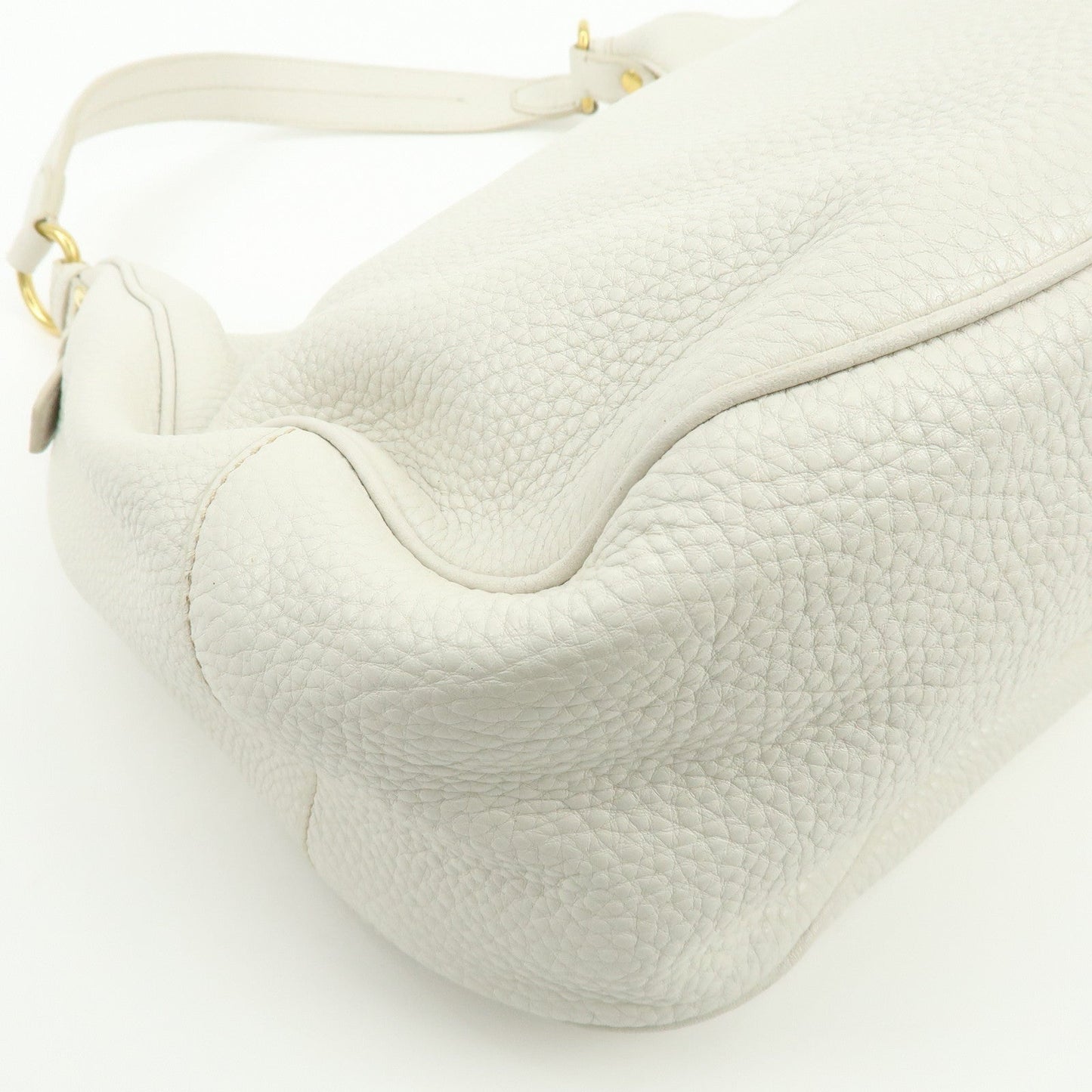 Prada Logo Calf Leather Shoulder Bag Hand Bag White BR4311【Pre-order】