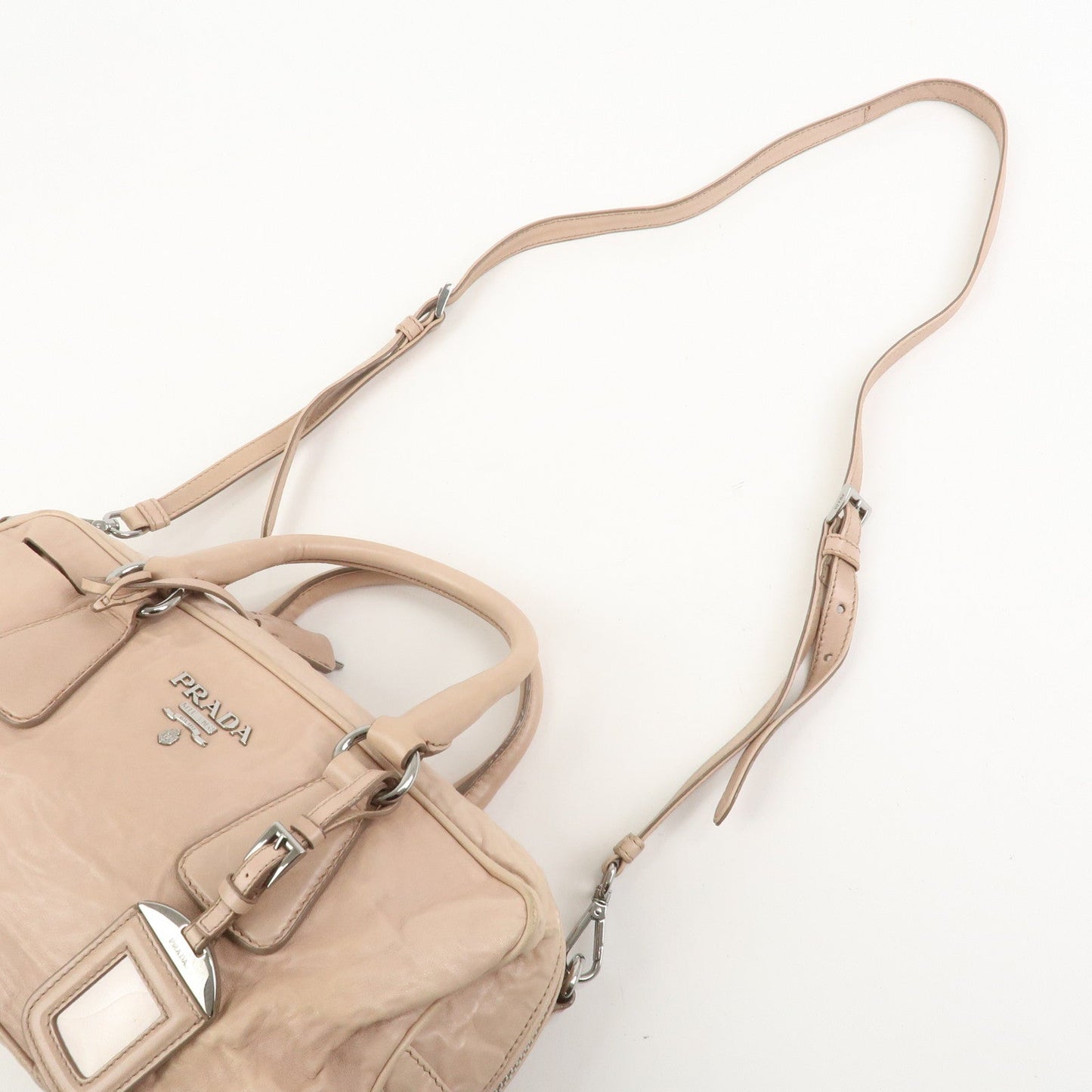 Prada Nappa Leather 2Way Bag Hand Bag Shoulder Bag Light Pink【Pre-order】
