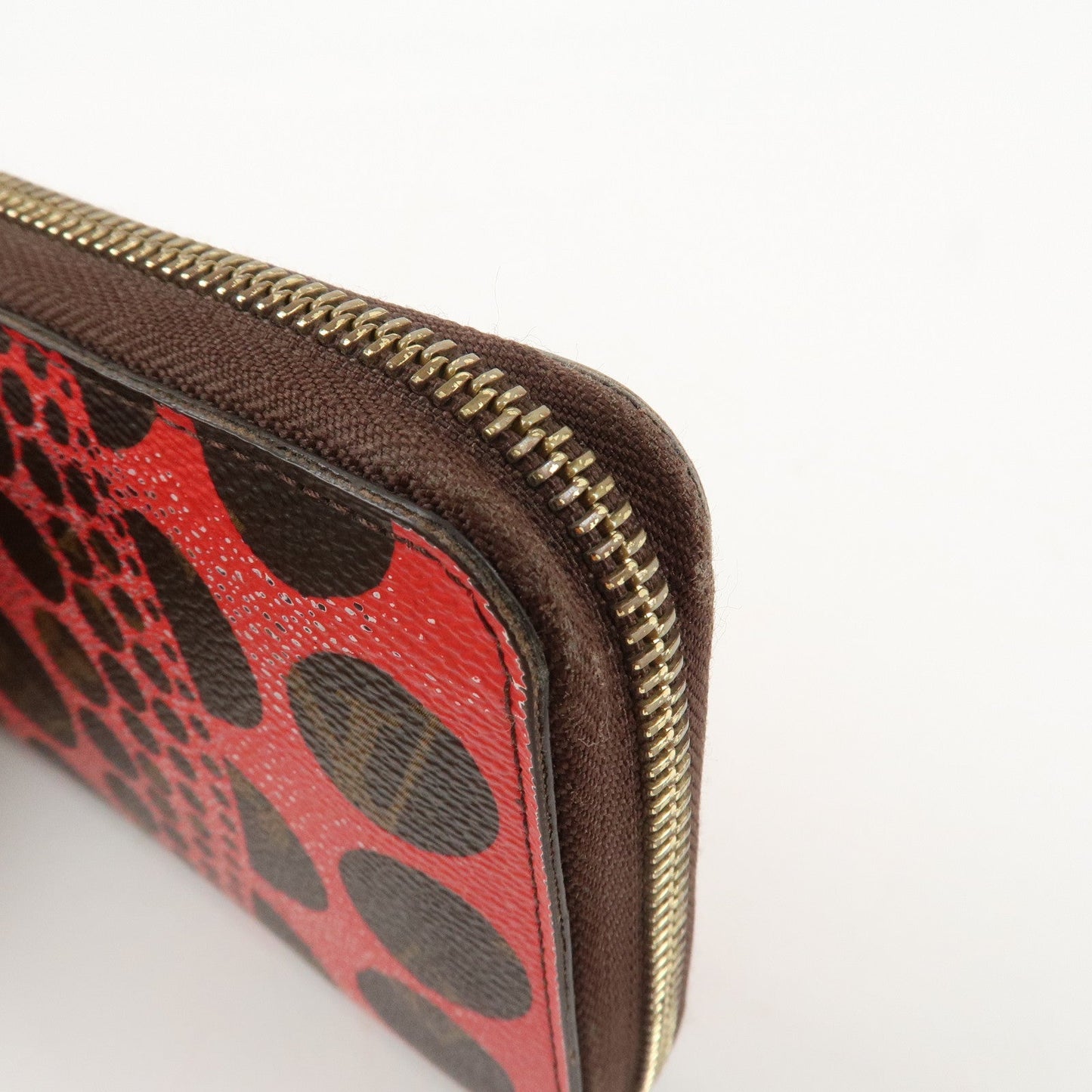 Louis Vuitton Monogram Kusama Pumpkin Dots Zippy Wallet M60450 Used【Pre-order】