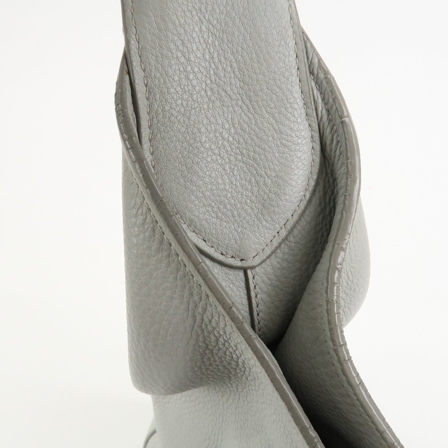 Prada Logo Leather Shoulder Bag Hand Bag Gray 1BC013【Pre-order】