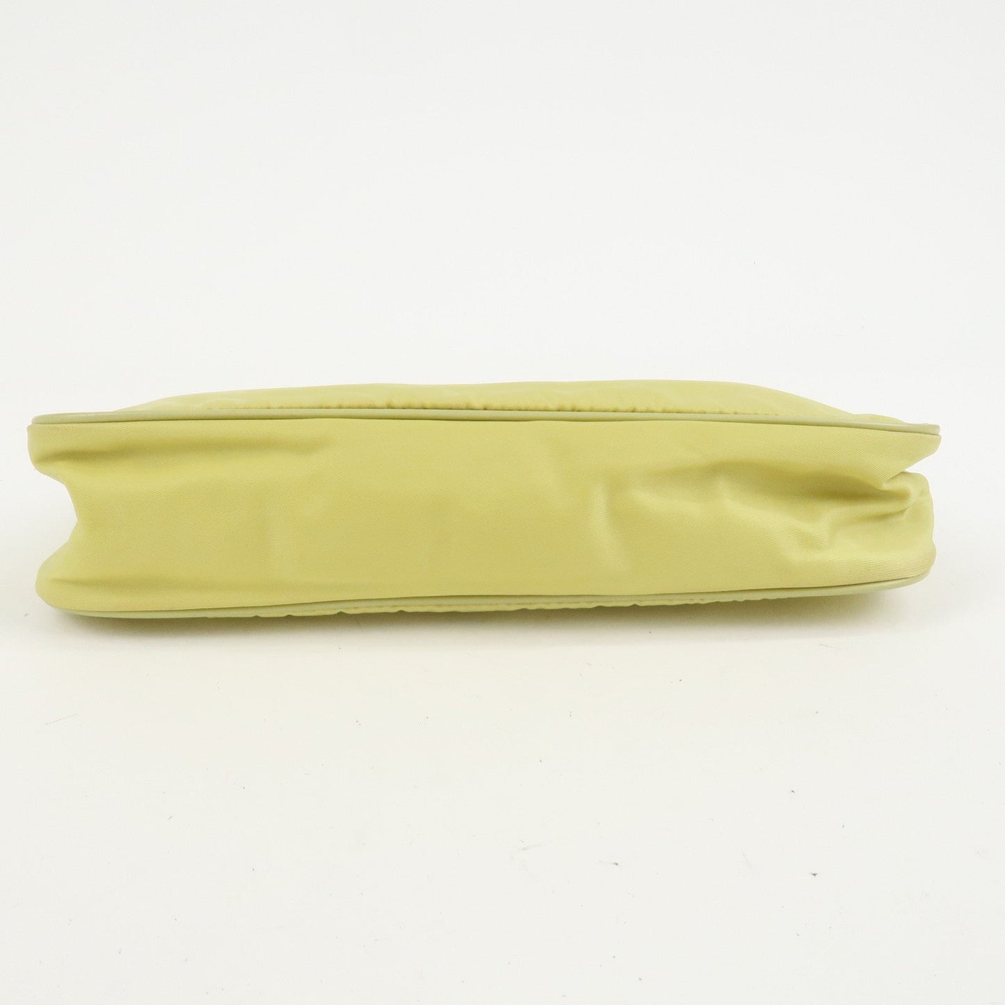 Prada Triangle Logo Nylon Leather Shoulder Bag Yellow BR0107【Pre-order】