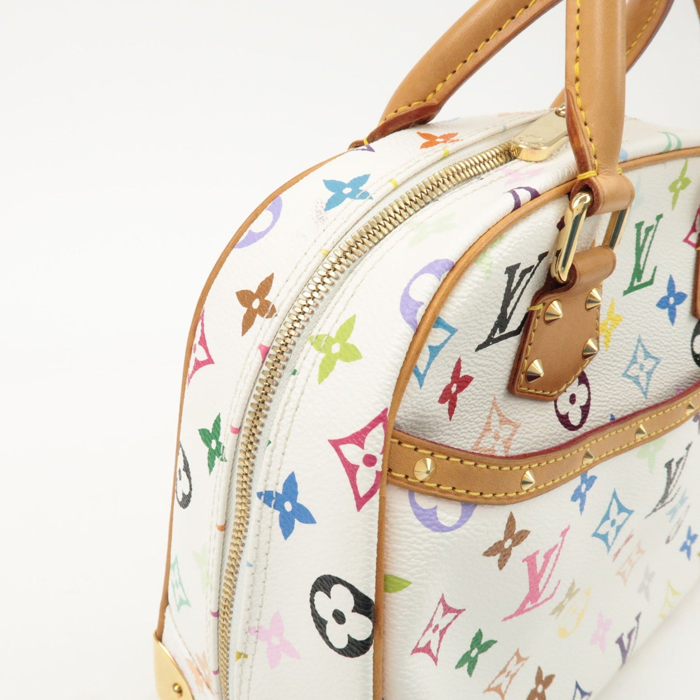 Louis Vuitton Monogram Multicolor Trouville Hand Bag Blanc M92663【Pre-order】
