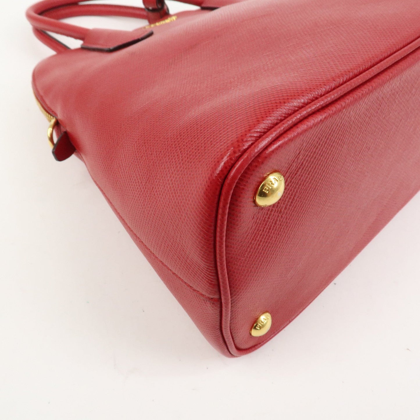 Prada Logo Saffiano Leather 2Way Hand Bag Shoulder Bag Red BL0907【Pre-order】