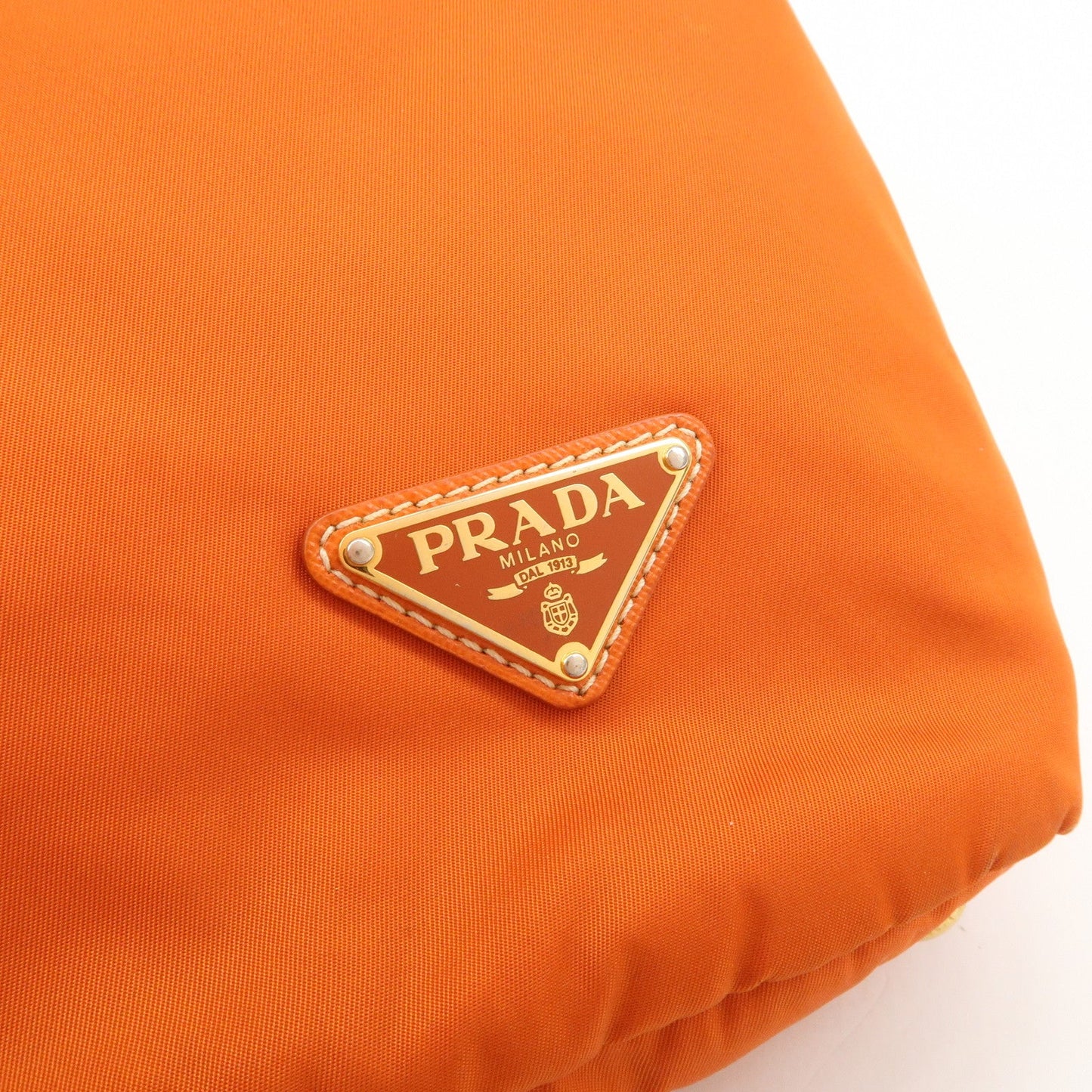 Prada Nylon Saffiano Leather Tote Bag Hand Bag Orange【Pre-order】