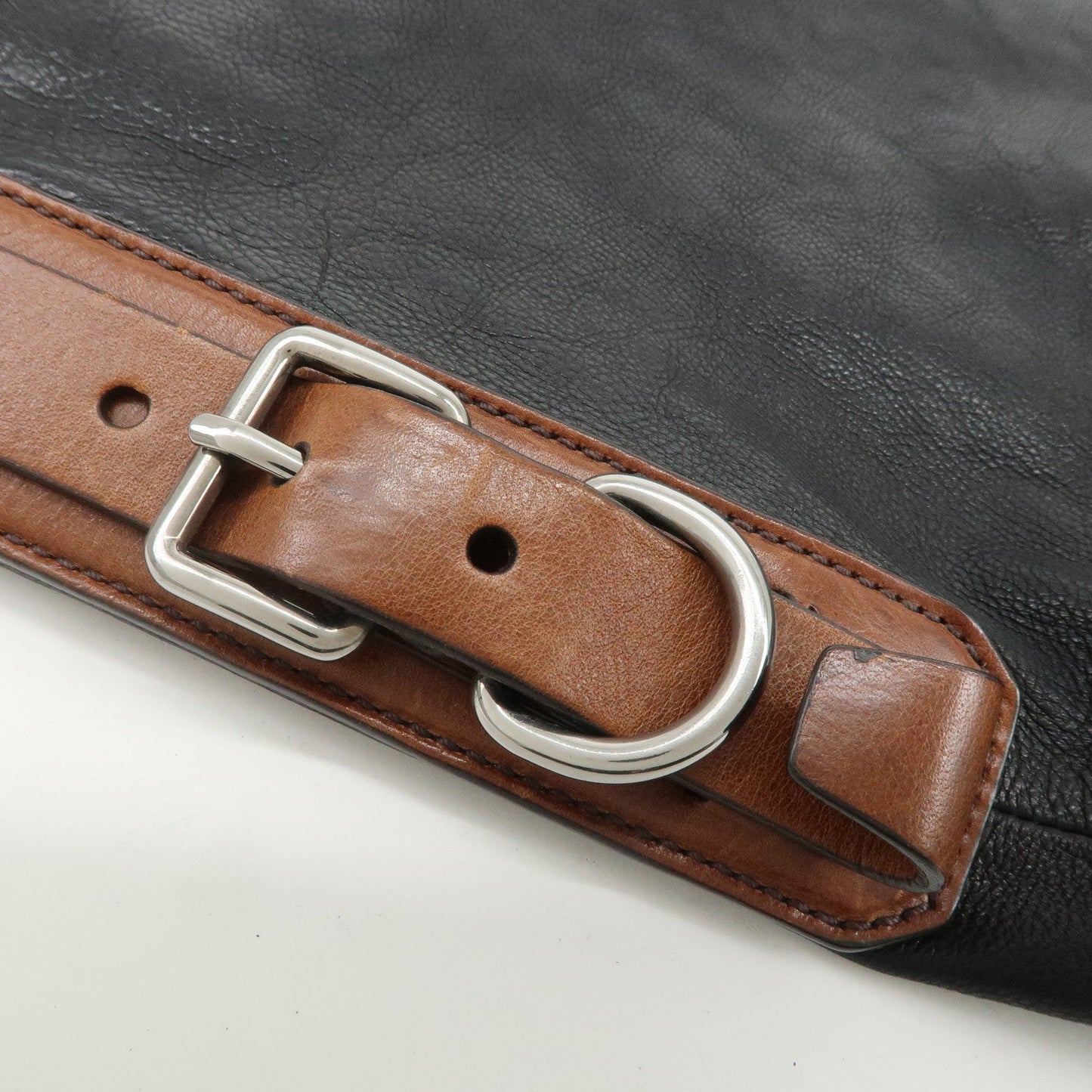 Prada Leather 2Way Bag Tote Bag Shoulder Bag Black VA0801【Pre-order】