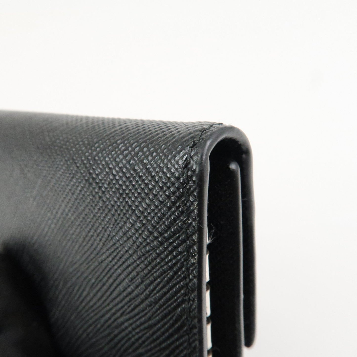 Prada Logo Saffiano Leather 6 Rings Key Case Black 2PG222【Pre-order】