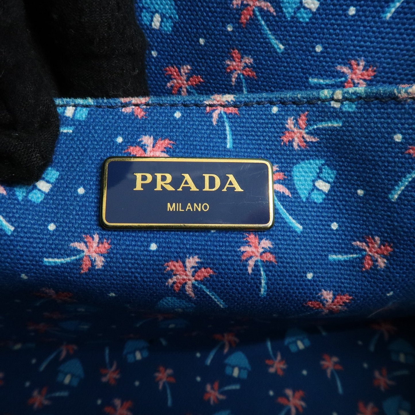 Prada Triangle Logo Canapa Mini Canvas 2Way Bag Hand Bag 1BG439【Pre-order】
