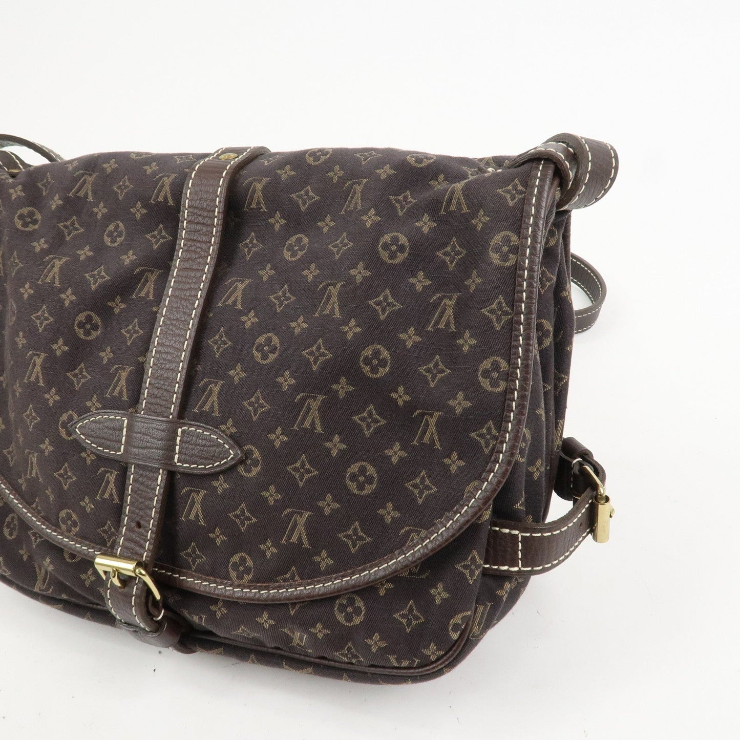 Louis Vuitton Monogram Mini Lin Saumur 30 Shoulder Bag Brown M95227【Pre-order】
