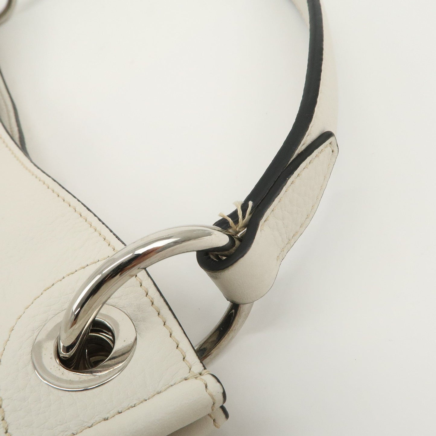 Prada Triangle Logo Leather Shoulder Bag White BR5124【Pre-order】