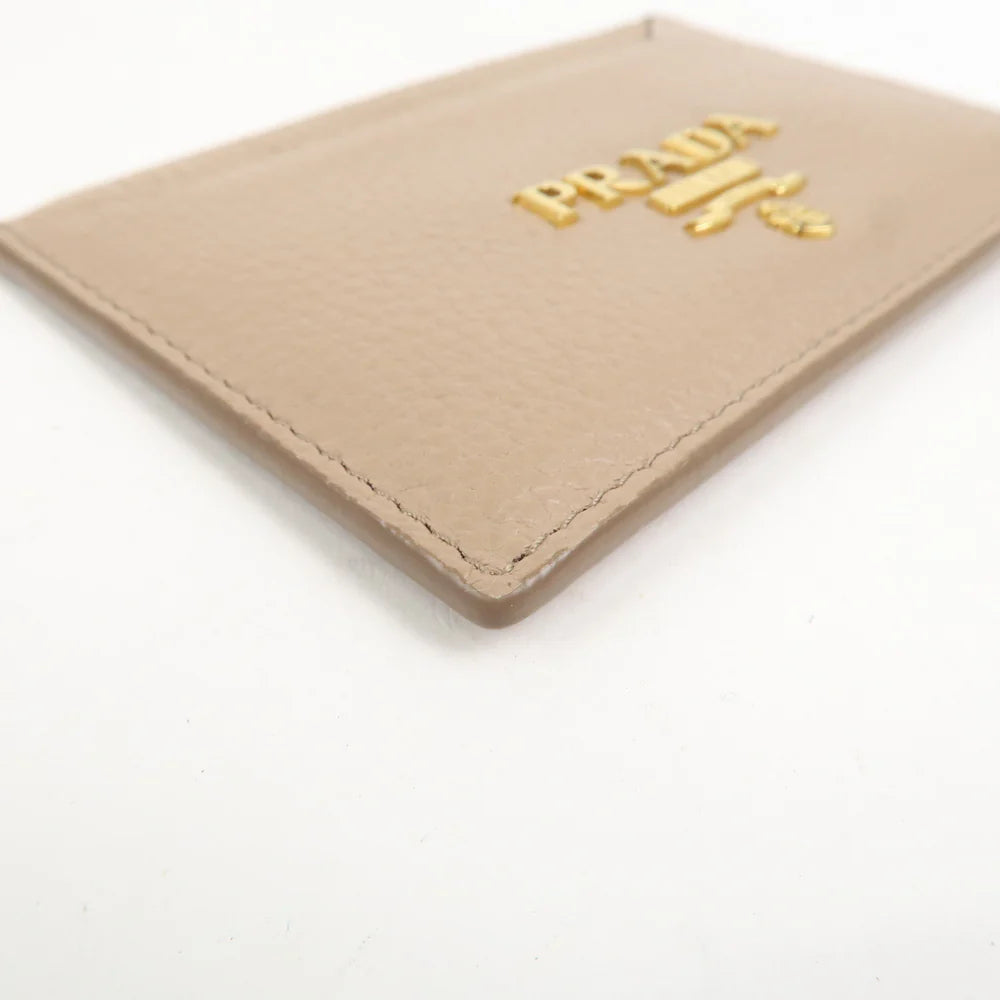 Prada Leather Card Case Card Holder Beige【Pre-order】