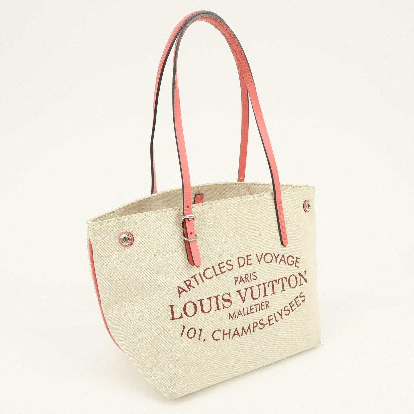 Louis Vuitton Canvas Leather Cabas PM Hand Bag Corail M94505【Pre-order】