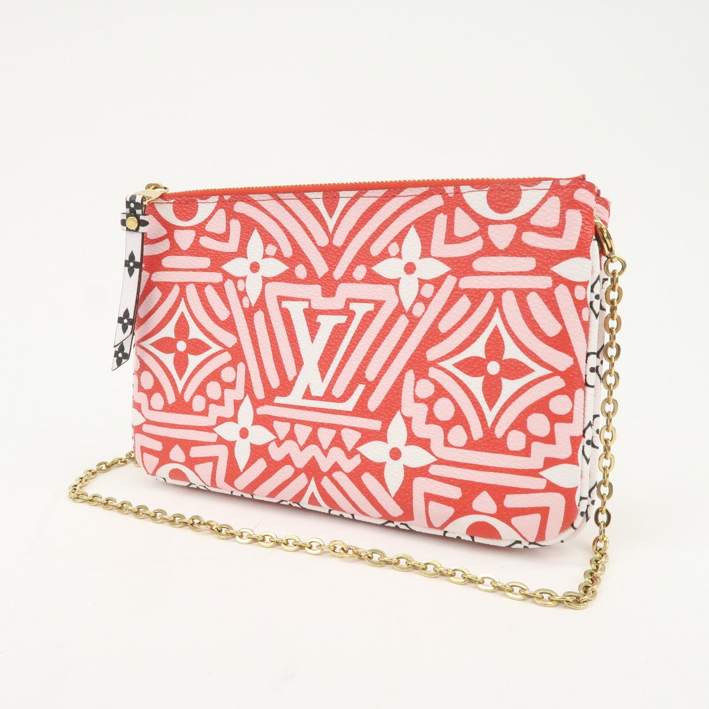Louis Vuitton Monogram LV Crafty Pochette Double Zip Bag Red M69488【Pre-order】