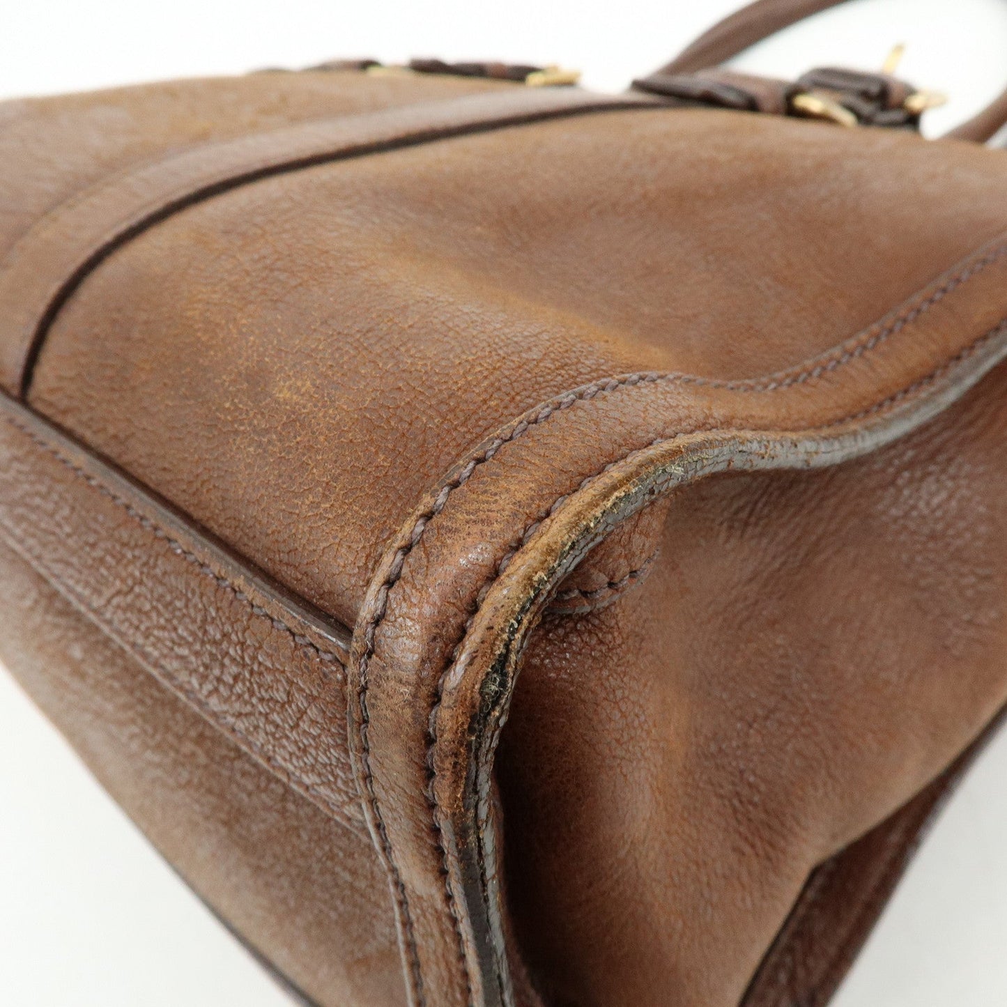 Prada Leather Shoulder Bag Hand Bag Brown BR3130【Pre-order】