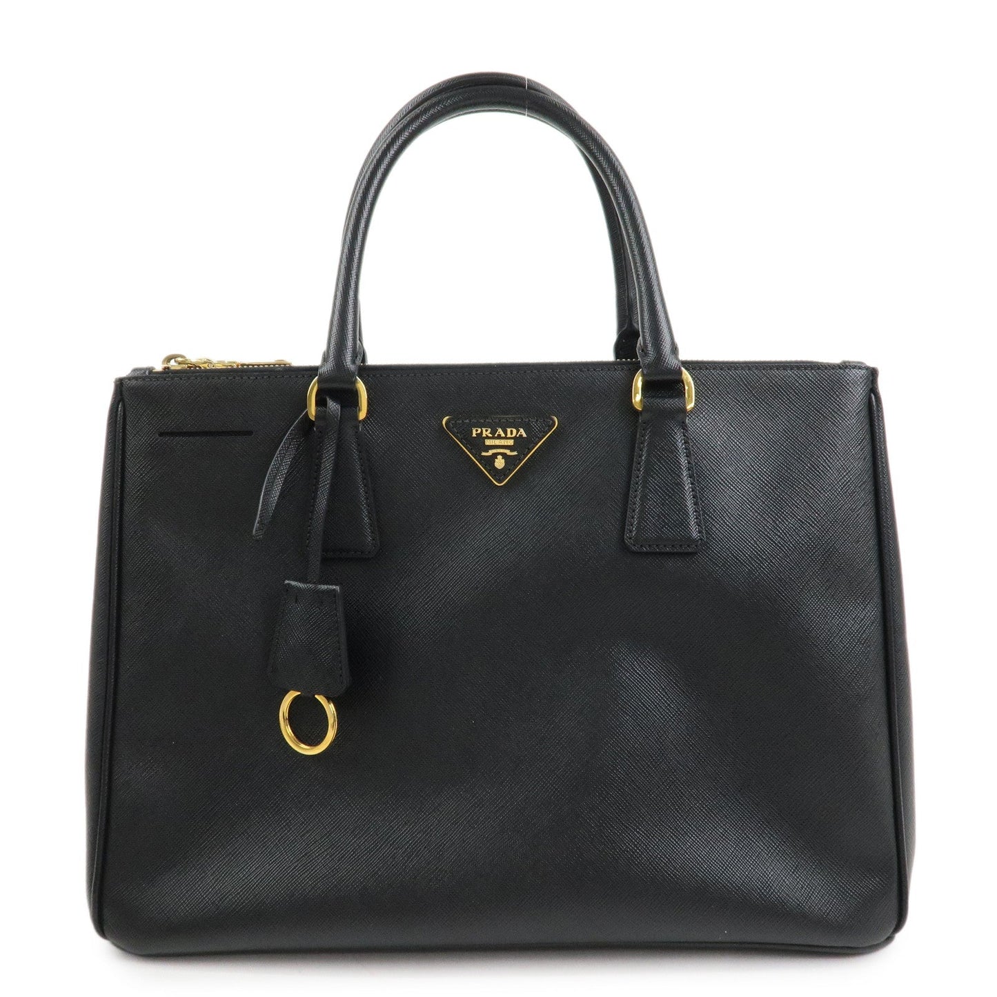 Prada Triangle Logo Galleria Saffiano Leather 2Way Bag Black 1BA274【Pre-order】