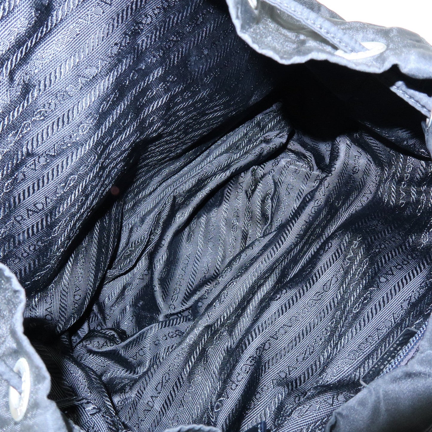 Prada Triangle Logo Nylon Leather Backpack Rucksuck Black【Pre-order】