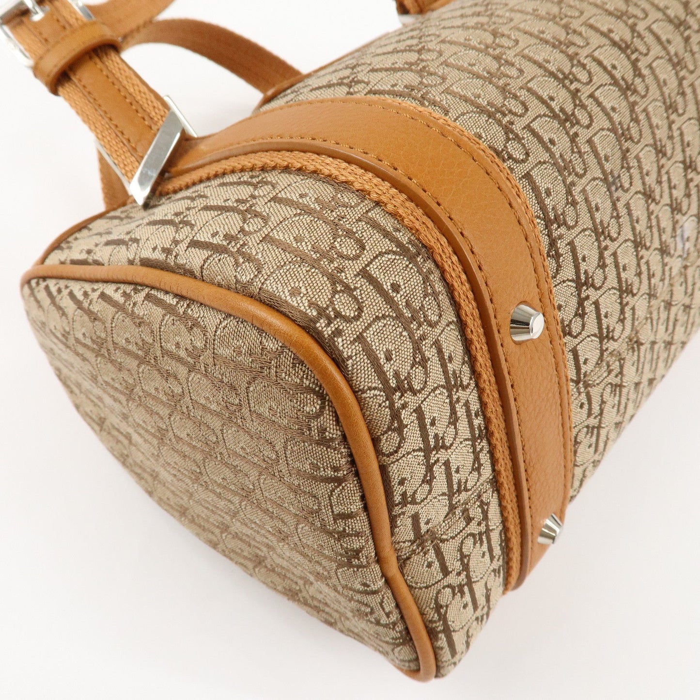 Christian Dior Trotter Canvas Leather Mini Boston Bag Hand Bag【Pre-order】