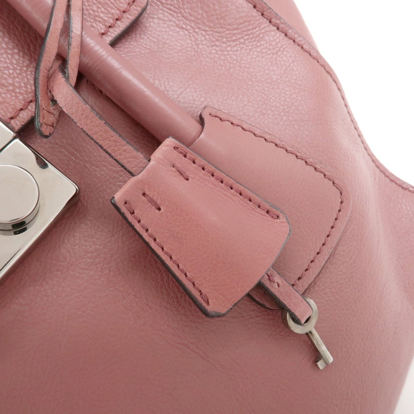 Prada Logo Leather 2Way Bag Hand Bag Shoulder Bag Pink BN2665【Pre-order】