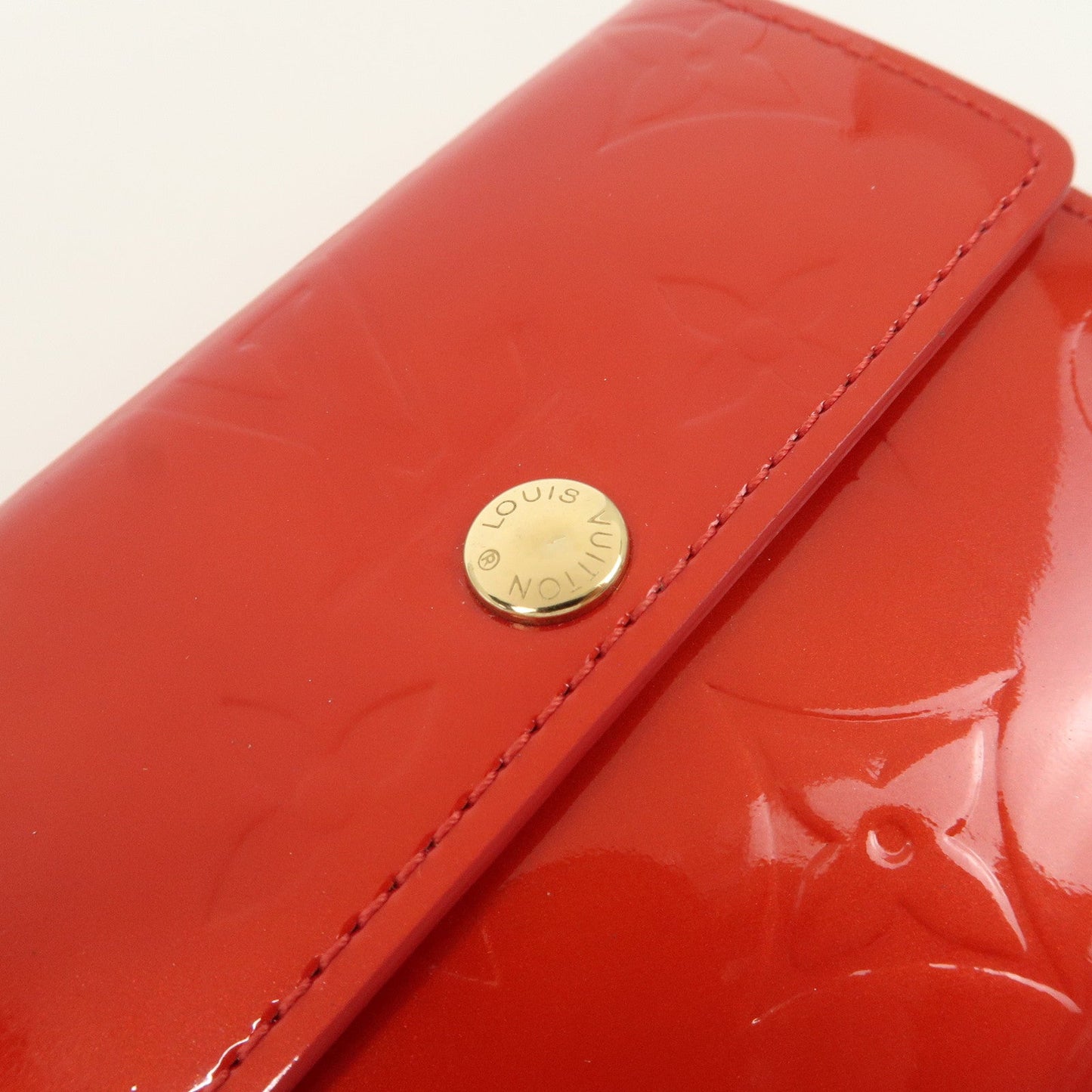 Louis Vuitton Monogram Vernis Ludlow Bi-fold Wallet Rouge M91090【Pre-order】