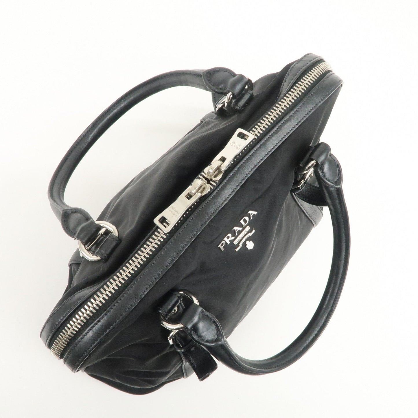 Prada Nylon Leather 2Way Bag Hand Bag Shoulder Bag Black 1BB912【Pre-order】