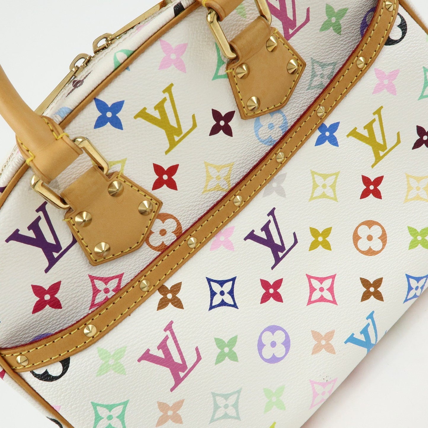 Louis Vuitton Monogram Multicolor Trouville Hand Bag Blanc M92663【Pre-order】