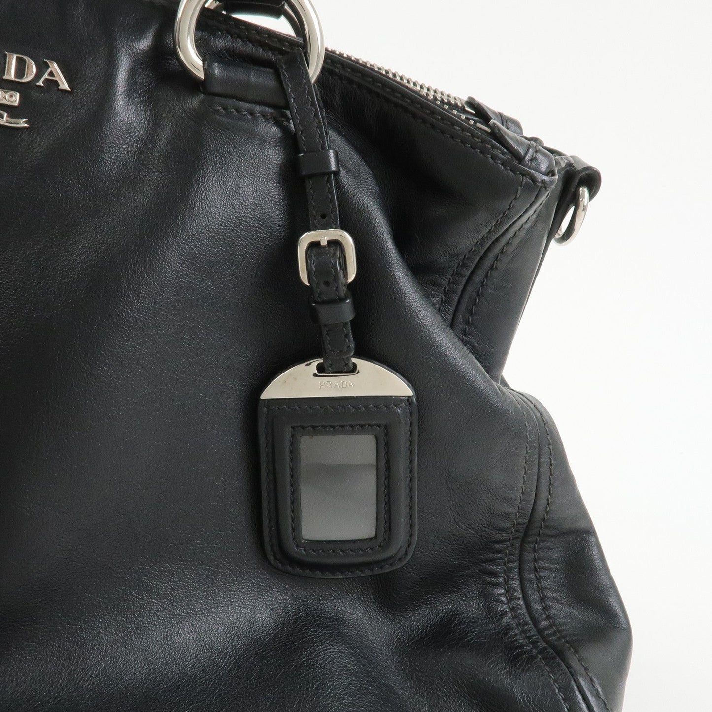 Prada Logo Leather 2WAY Bag Hand Bag Shoulder Bag Black BN2866【Pre-order】