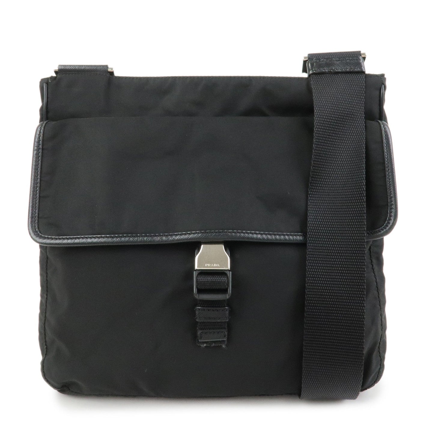 Prada Nylon Saffiano Leather Shoulder Bag Black VA0269【Pre-order】