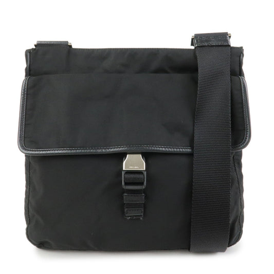 Prada Nylon Saffiano Leather Shoulder Bag Black VA0269【Pre-order】